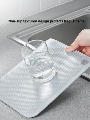 Waterproof Fridge Mats Set Kitchen Cabinet Drawer Shelf Liner with Anti-Slip Design