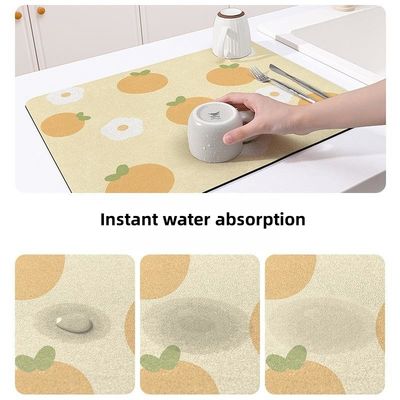 Southwestern Design Style Custom Polyester Dish Matting for Easy Cleaning and Quick Drying