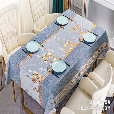 Waterproof Printed Pattern Pvc Table Cover Design for Home and Restaurant Easy to Clean